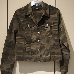 Camo denim jacket